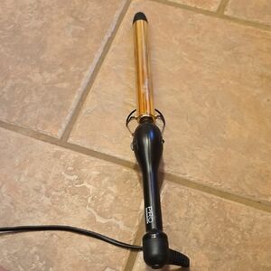 Gold and Black Curling Iron